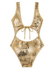 Golden Aura One Piece Swimsuit