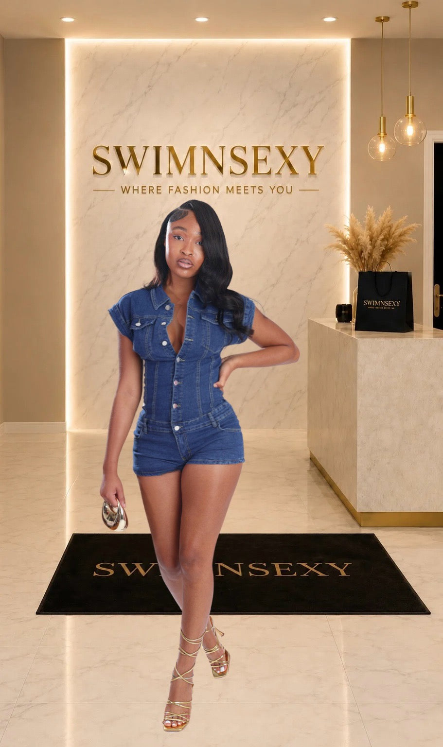 The Denim Muse Romper
