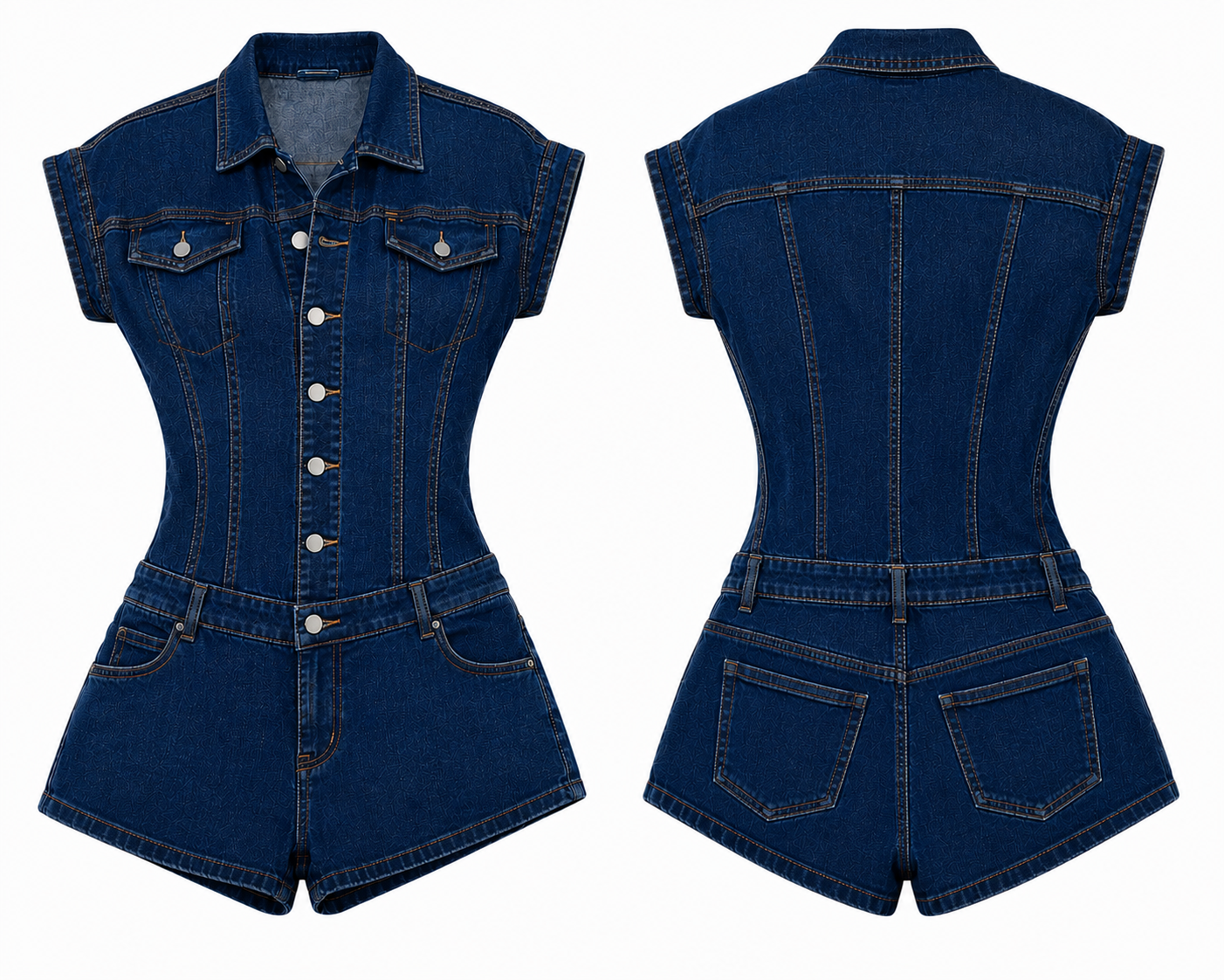The Denim Muse Romper