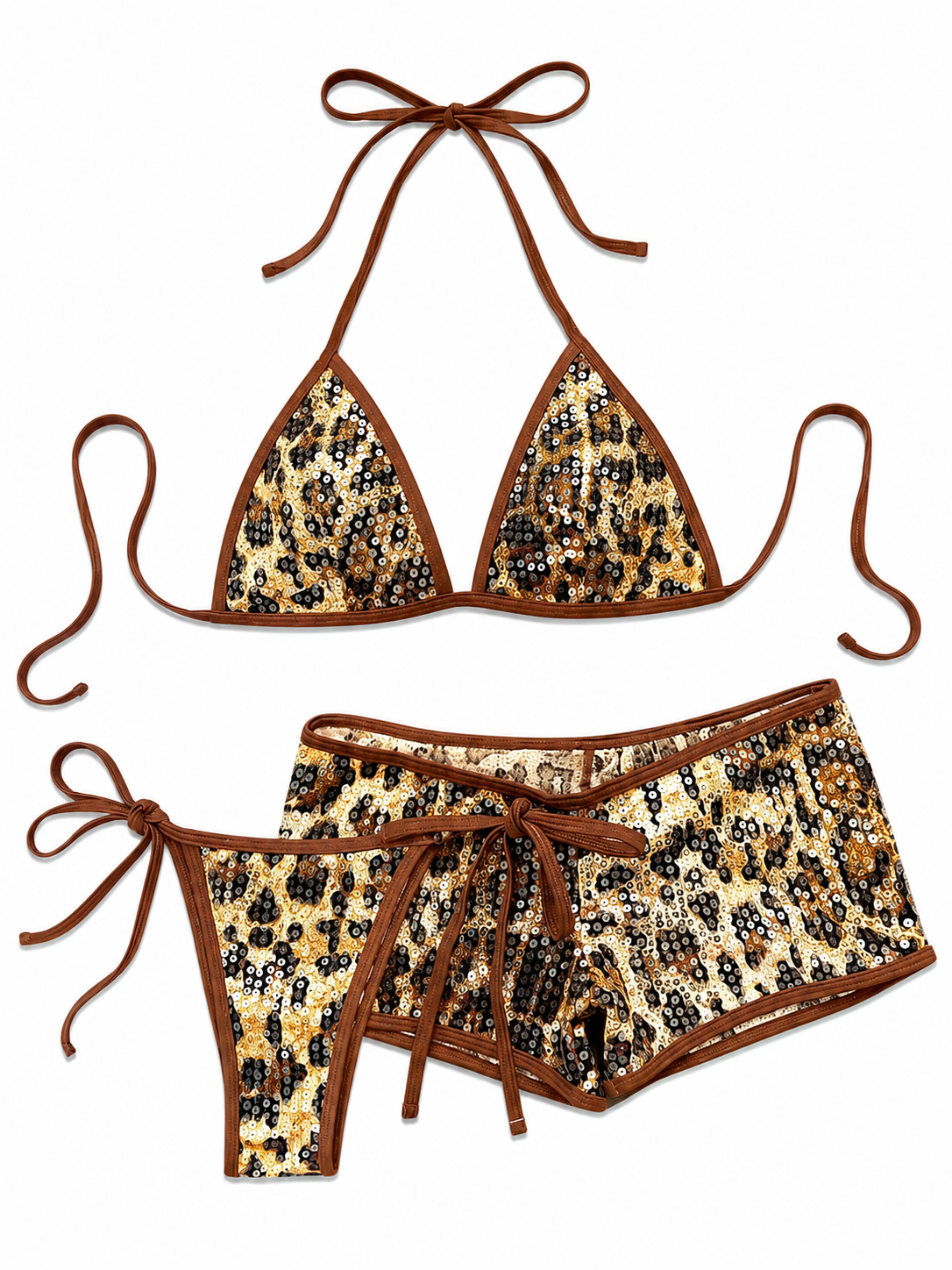 Cheetah Royale 3 Piece Swimsuit